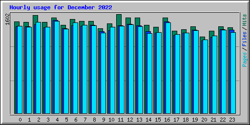 Hourly usage for December 2022